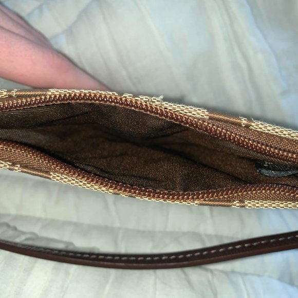 Coach Brown Wristlet - Picture 3 of 3